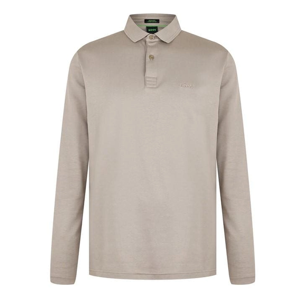 Hugo Boss Men's Pirol Long Sleeve Polo Shirt - Green